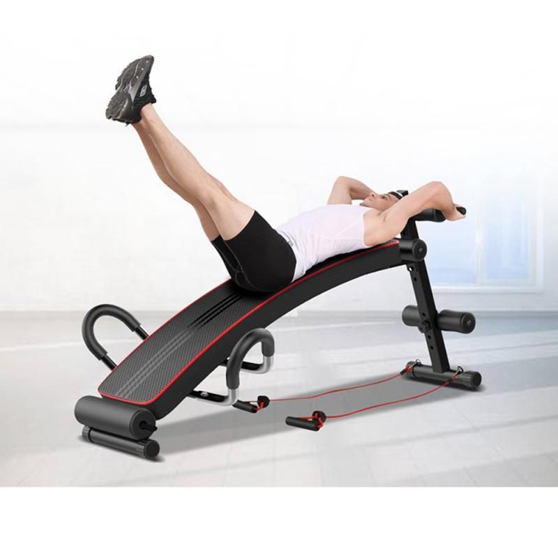 6 In 1 Foldable Abdominal Machine Gym Bench Multifunctional Supine