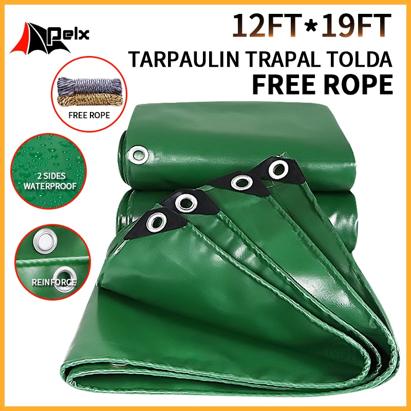 trapal waterproof makapal size 12ftx19ft tarpaulin trapal tolda buy 1 ...