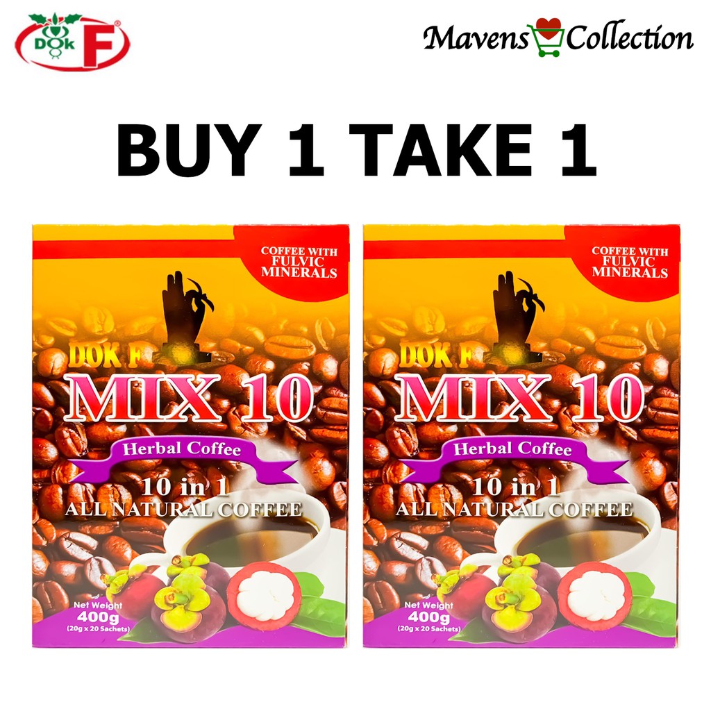 Dok F Alternatibo MIX 10 Herbal Coffee (BUY 1 TAKE 1 PROMO) NonAcidic