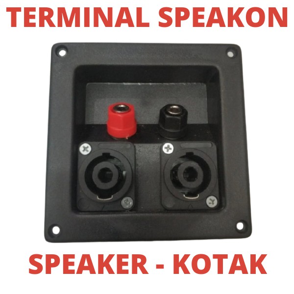 Terminal SPEAKON SPEAKER SQUARE PLUS SPIKON 2 PIN 2PIN MONO PLUG ...