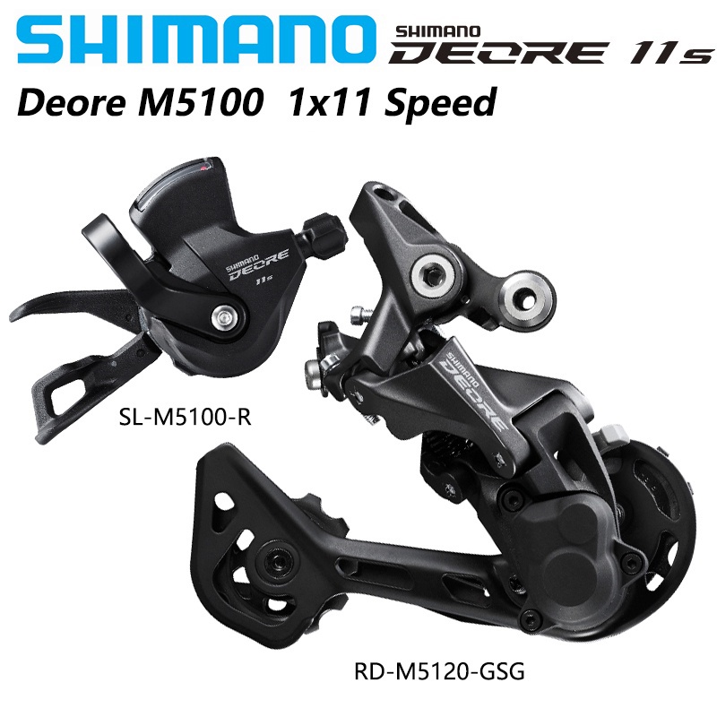SHIMANO DEORE M5100 11S Mountain Bike shifter RD M5100 M5120 SGS Rear Derailleur MTB 11 Speed