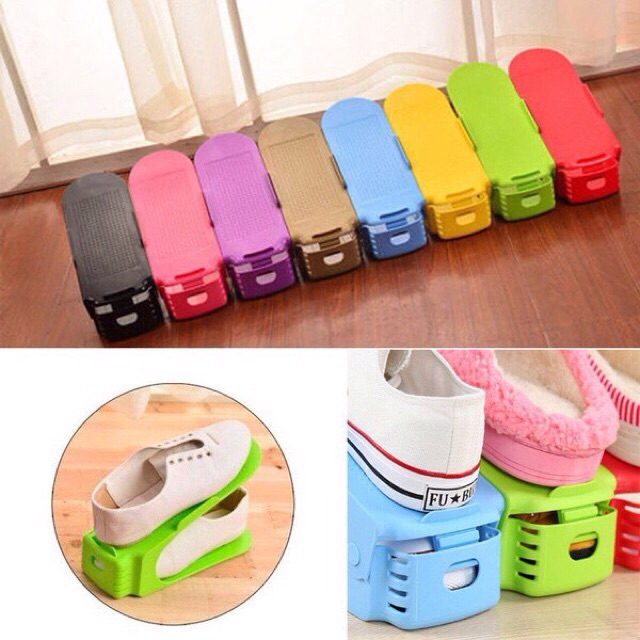Korean candy Shoe Organizer Double-wide holder | Shopee Philippines