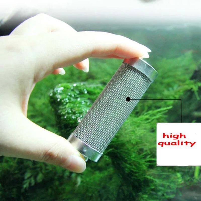 Aquarium Fish Tank Filter Stainless Steel Mesh Intake Guard Shrimp Nets