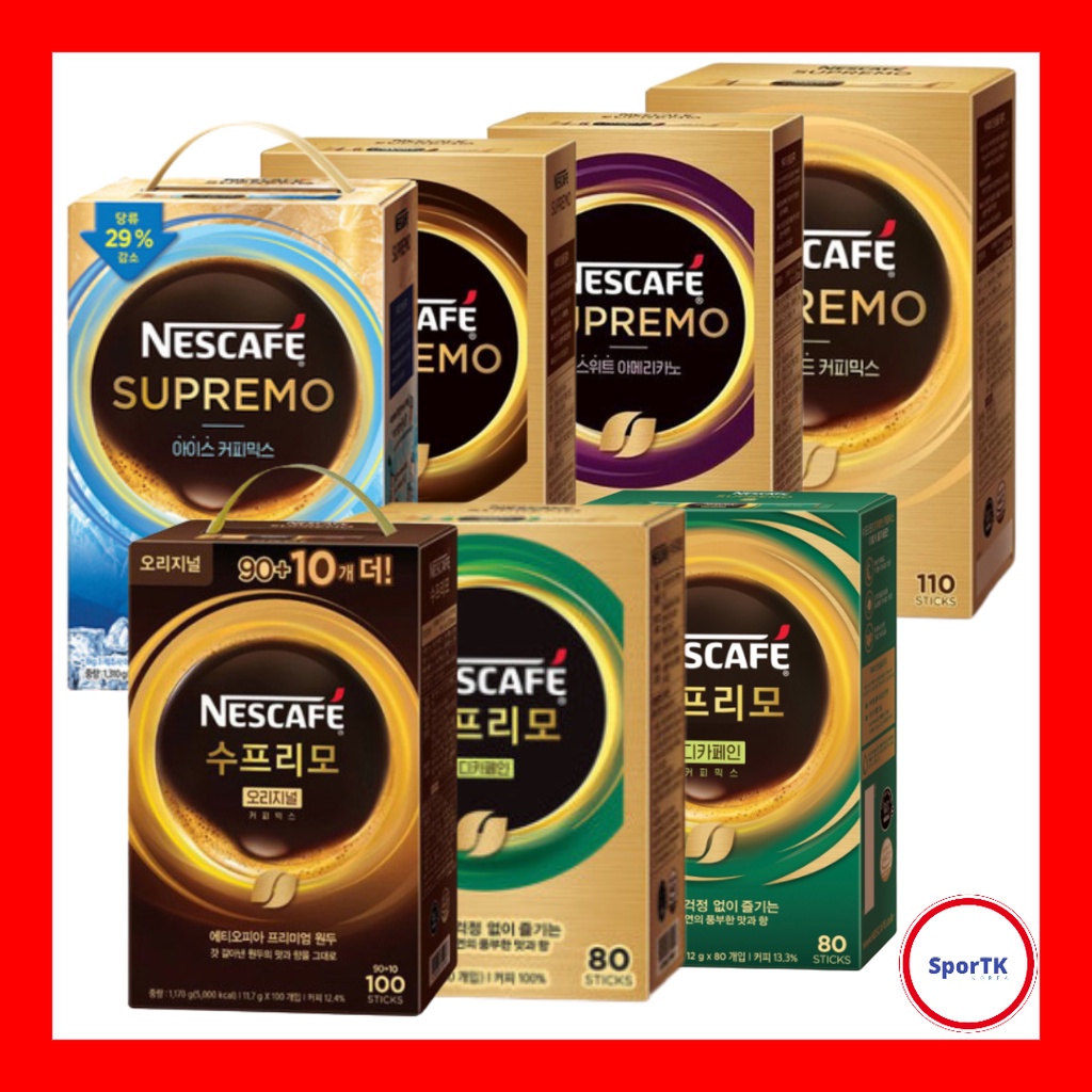 [NESCAFE] Supremo Coffee Series Korean Instant Coffee Mix 7 Kinds ...