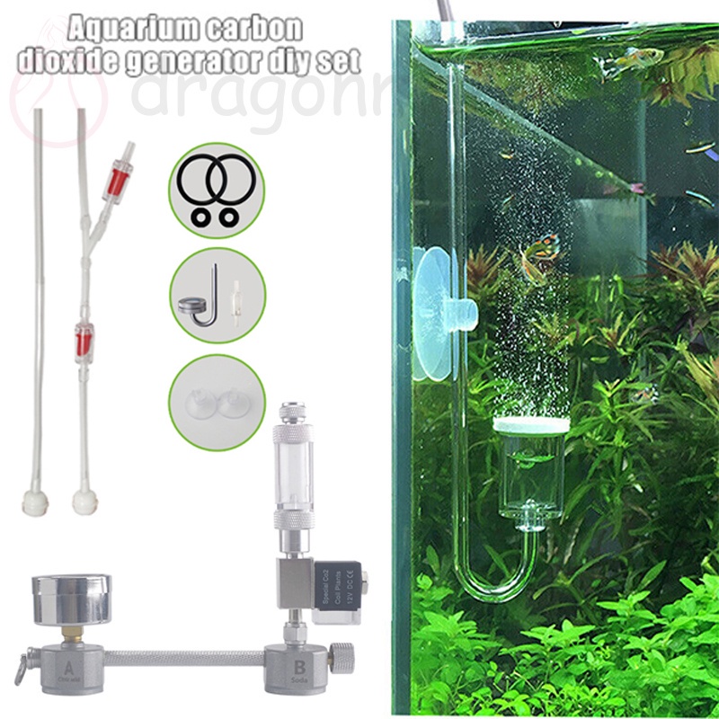 Aquarium DIY CO2 Generator System Kit with Solenoid Valve Bubble ...
