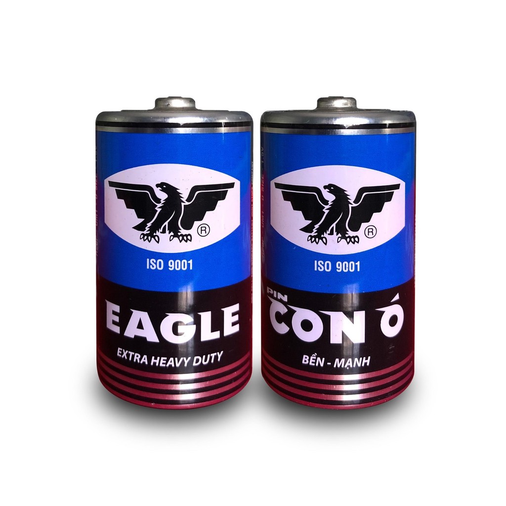 2pcs D Size Battery Pinaco Eagle Extra Heavy Duty | Shopee Philippines