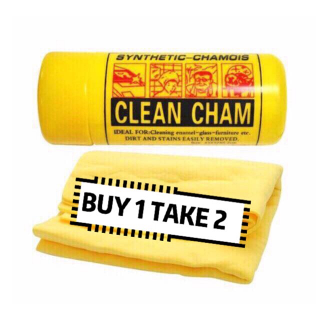 Clean Cham Synthetic Chamois BUY1TAKE2 | Shopee Philippines