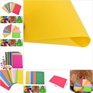 10Pcs EVA Foam Sheets 1mm Colorful Crafting Sponge Paper Foam