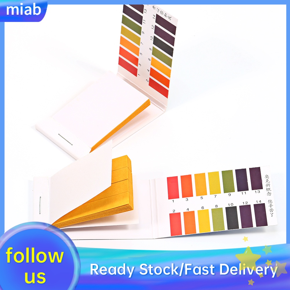 WALRONT 1 Set 80 Strips Full Range pH Alkaline Acid 114 Test Paper Water Litmus Testing Kit