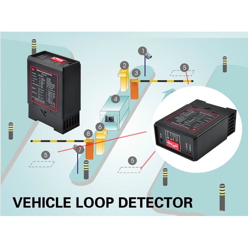 PD132 Car Loop Detector Gate Barrier Vehicle Loop Detector PD132 1 ...