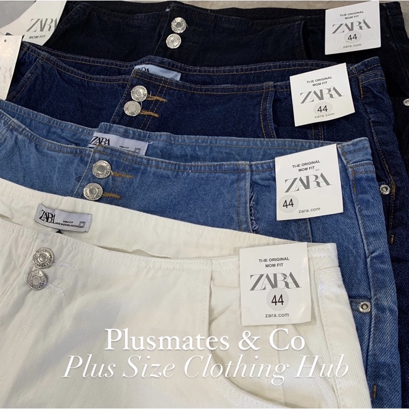ZARA 'Basic Trouser' MomFit Plus Size Midrise Denim Short (Size 36-44)  Overruns