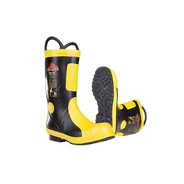 Harvik Fireman Boots with Steel Toe 9687L CE 9679 NFPA