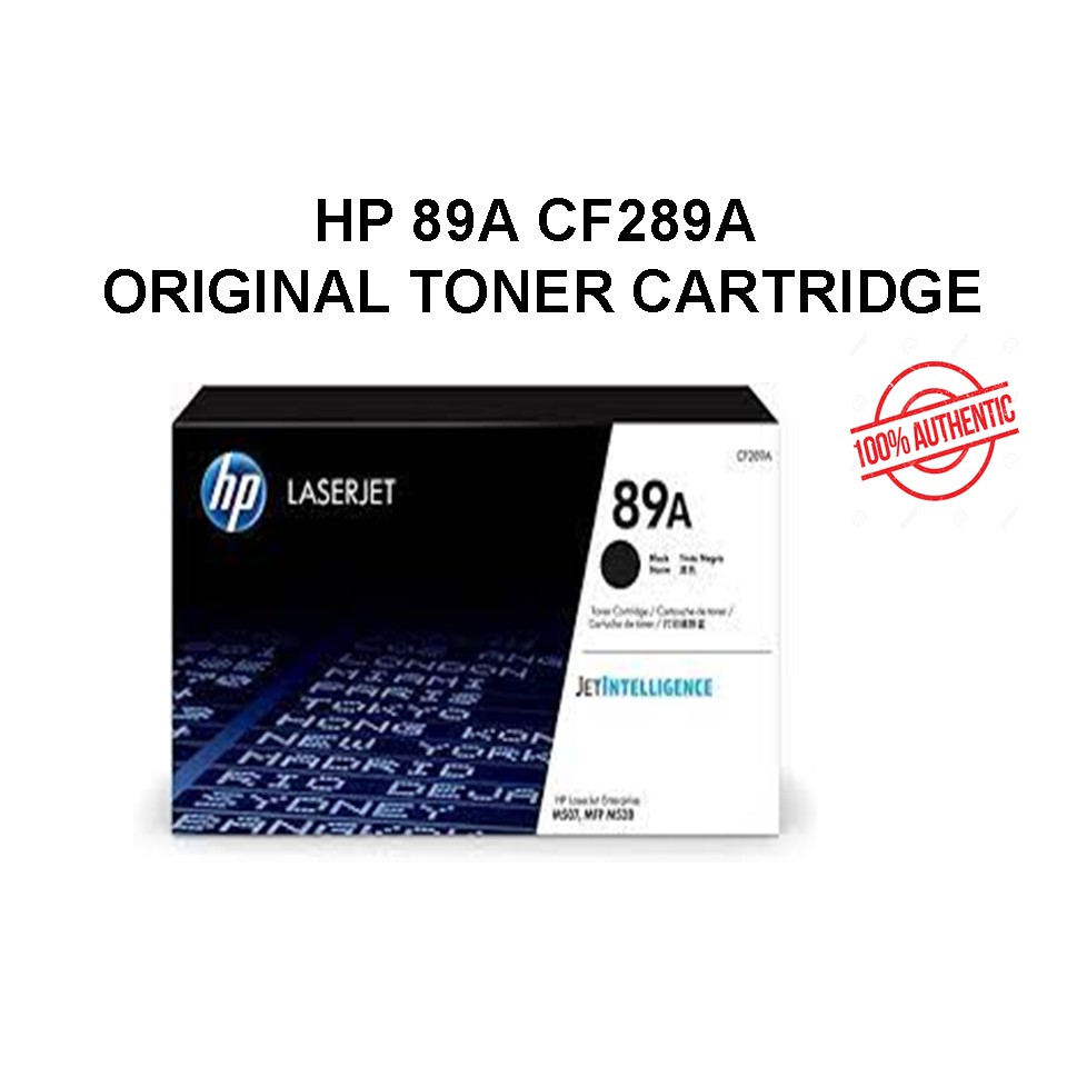 Hp 89a Cf289a Original Toner Cartridge Shopee Philippines