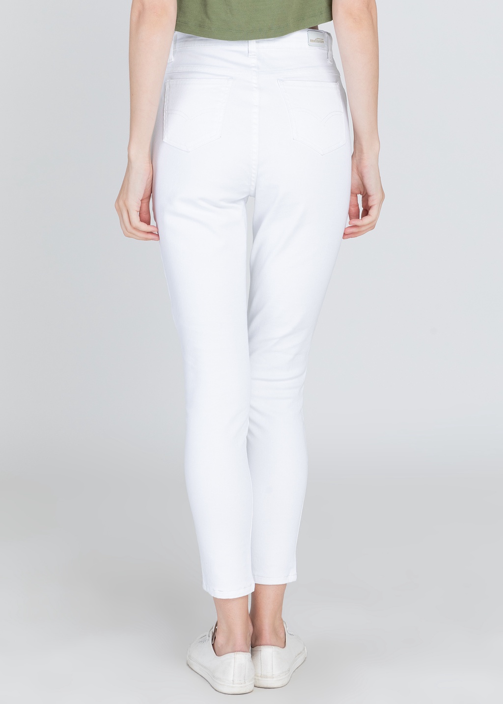 Next High Rise Basic Skinny Jeans (White) | Shopee Philippines