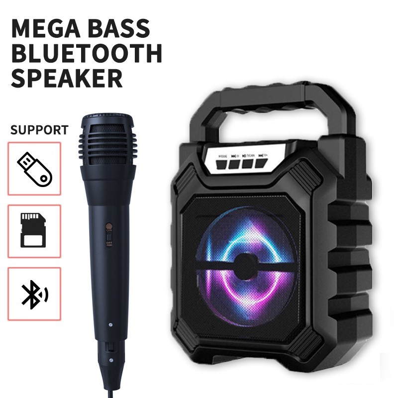 Speaker bluetooth with store mic