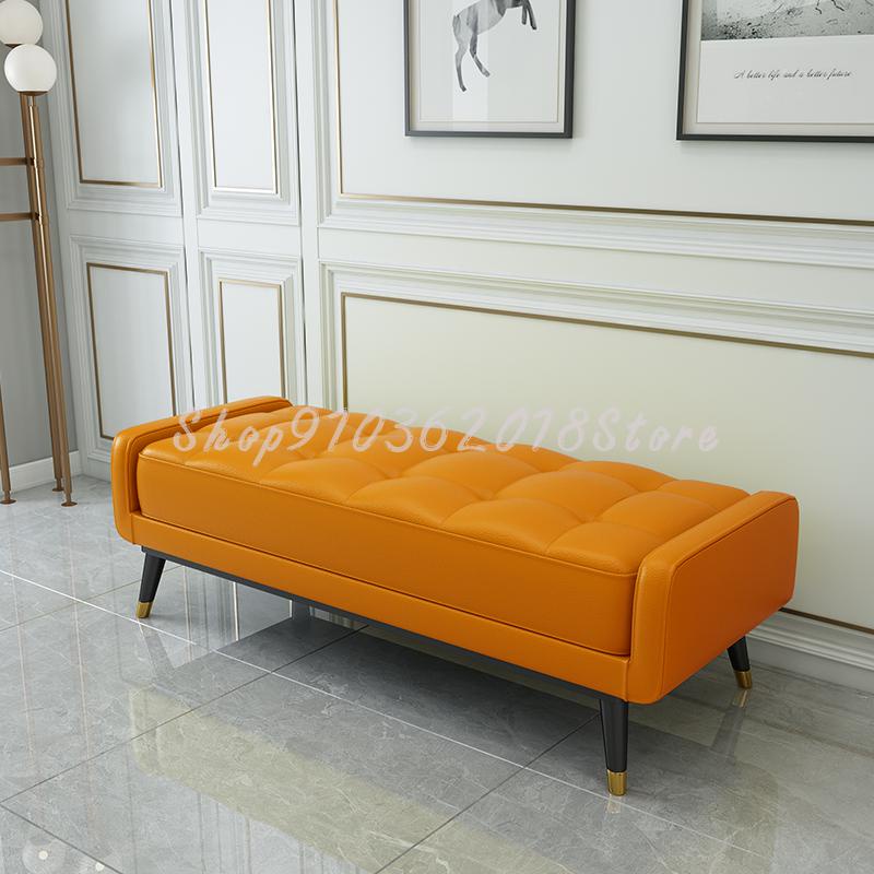 Light Luxury Bedroom Bed End Bench Sofa