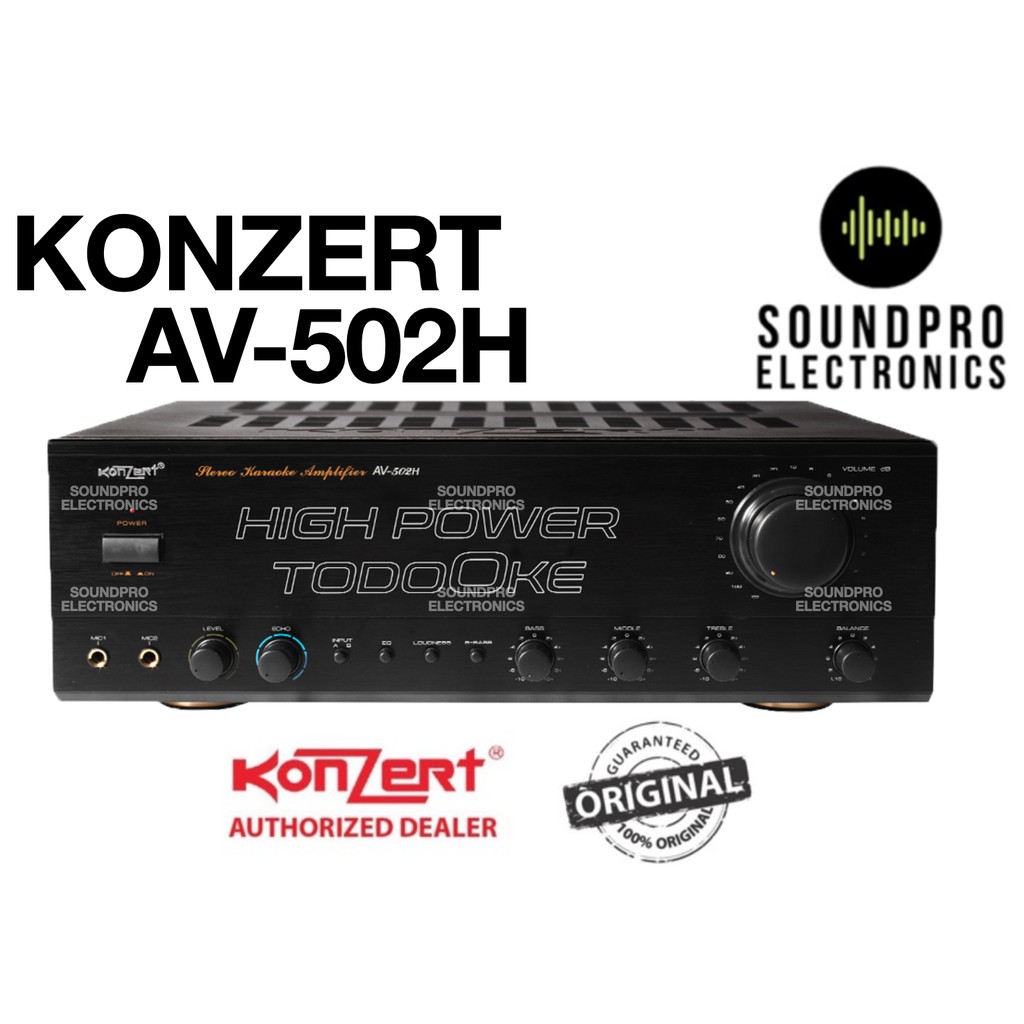 ORIGINAL Konzert AV502H High Power TodoOke Amplifier 1000W x 2