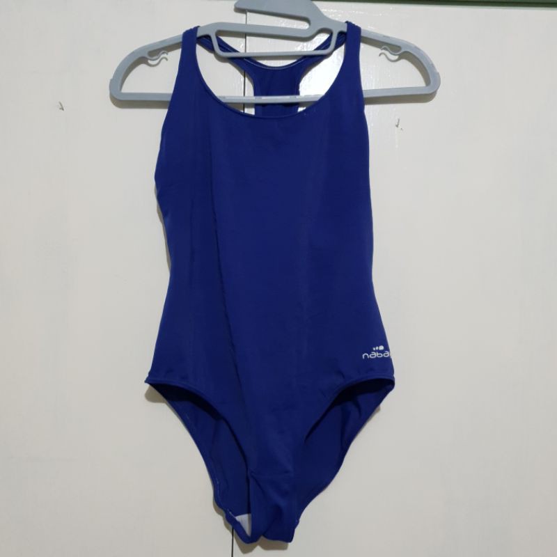 Original Decathlon One Piece without Padding Blue Royal Color Shopee