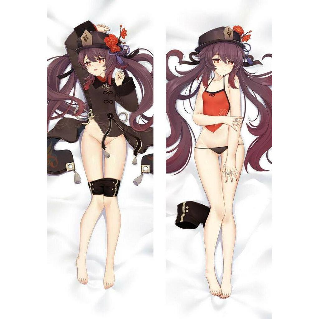 Genshin Impact Hu Tao Dakimakura Anime Hugging Body Pillow Cover Case 50x160cm Shopee Philippines 0180