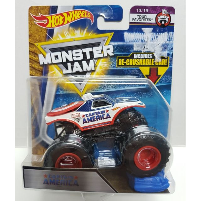 Hot Wheels Captain America Monster Jam monstet truck Shopee Philippines