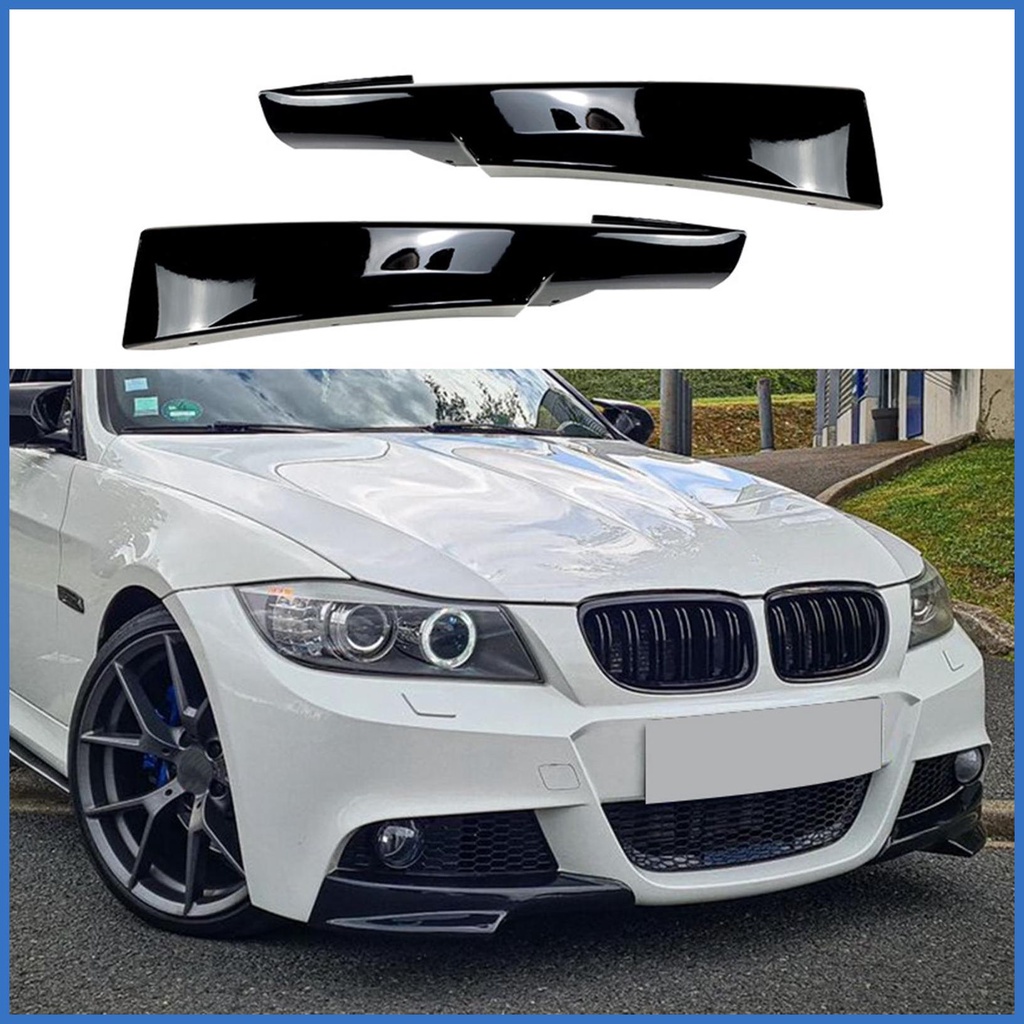 DREAMOTOR Universal Car Front Bumper Lip + 2PCS 8"-11" Adjustable Splitter Rods Front Lip Spoiler Splitter Body Kit Compatible With Dodge Charger Nissan Cruze Honda Civic Toyota Altima Chevy