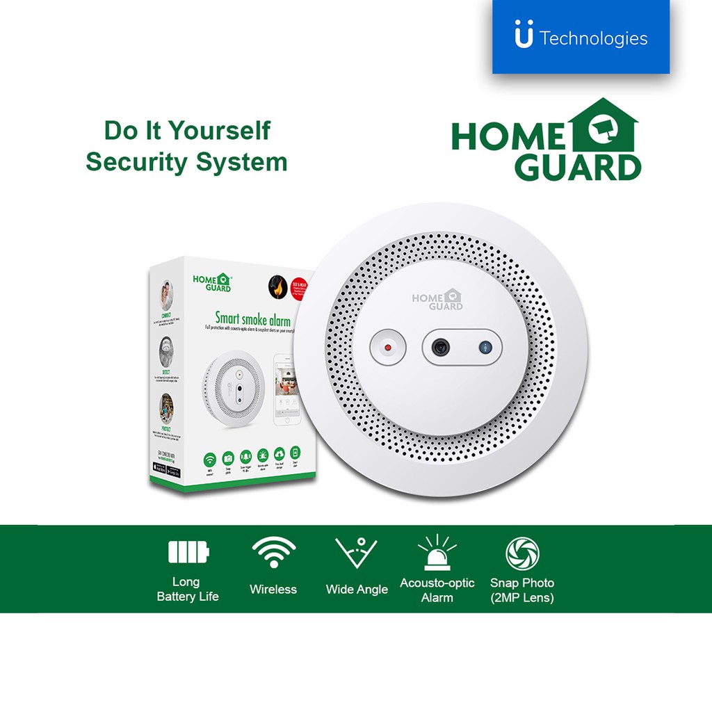 Homeguard Smart Smoke Alarm with Camera Shopee Philippines