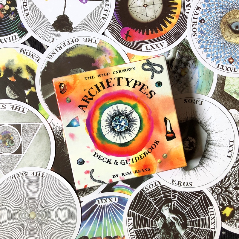 78pcs The Wild Unknown Archetypes Deck Guidebook By Kim Krans Circular Oracle Tarot Deck Divided