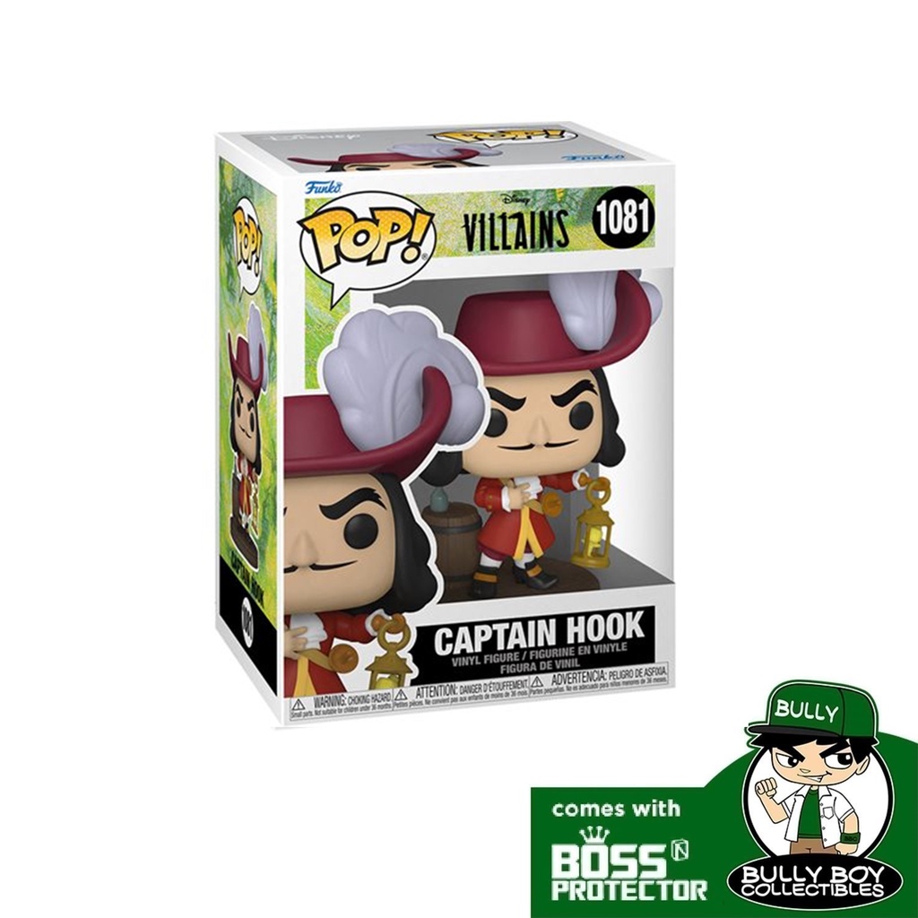 POP! Disney: Villains - Captain Hook 1081 With Boss Protector