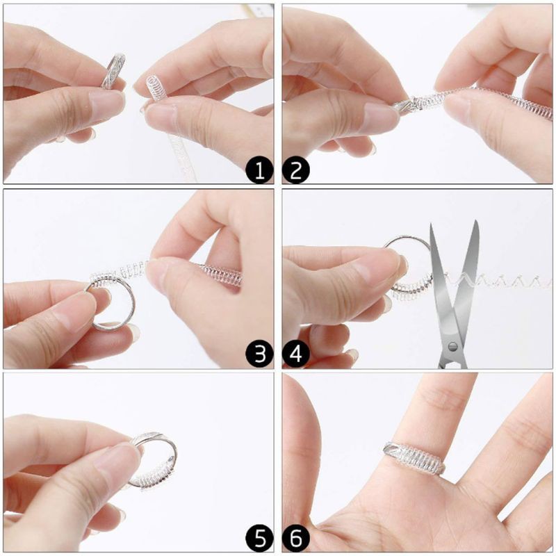 100pcs Ring Sizer Adjuster for Loose Rings with Ring Size Measuring Tool  Plug-in Invisible Ring Guards Silicone Tightener - AliExpress