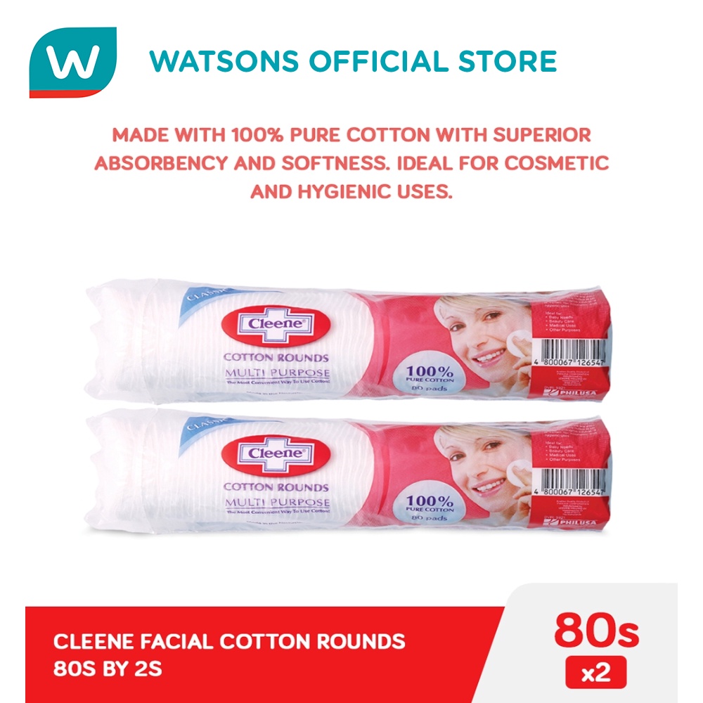 CLEENE Cotton Rounds Multi Purpose 80s x 2 Packs Shopee Philippines