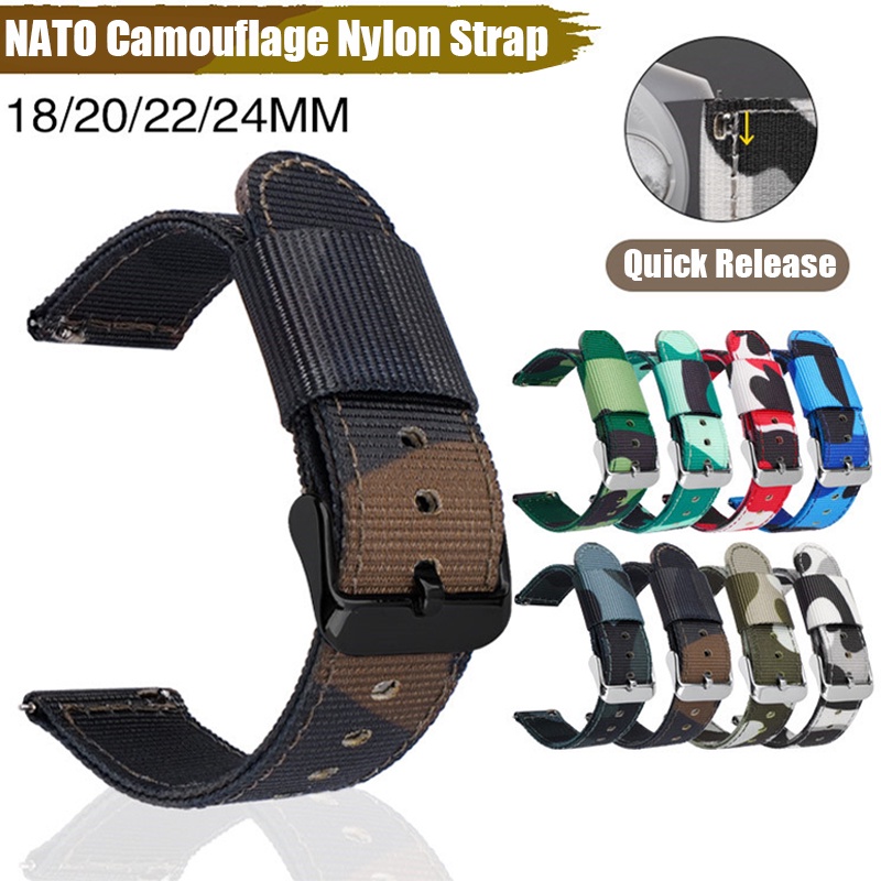 Canvas nato strap online 22mm