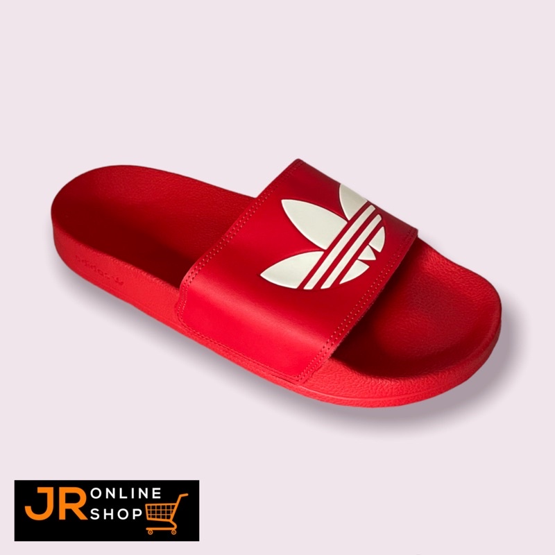 Mens red hot sale adidas slides