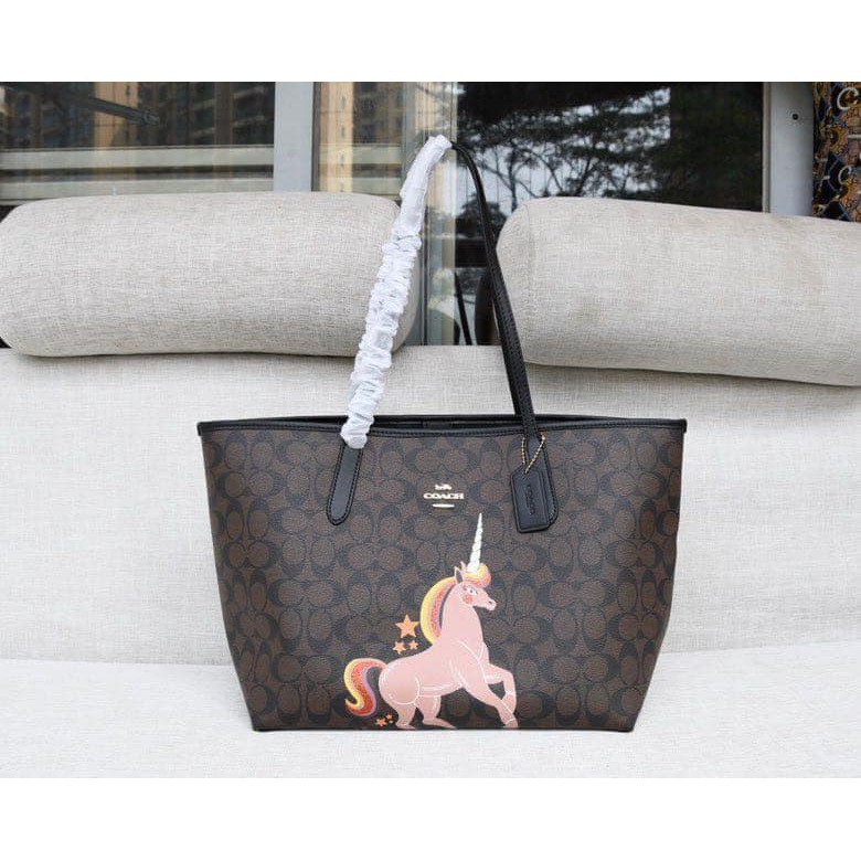 Coach discount tote unicorn