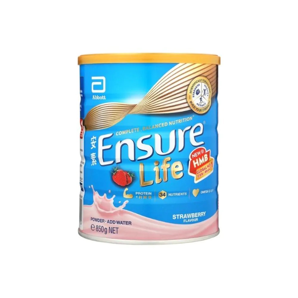 Ensure Life Life Strawberry Ng Powder 850g Shopee Philippines