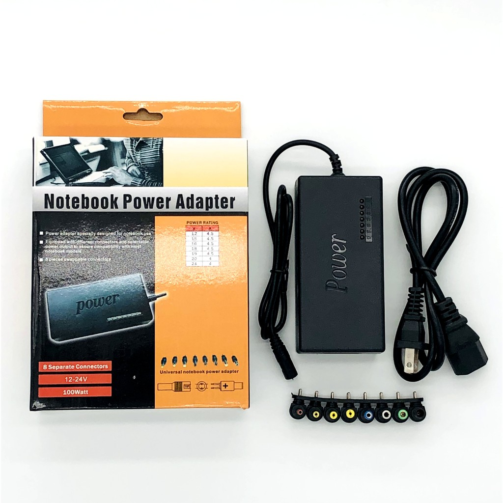 1224V Universal Notebook Power Adapter Computer Adaptor with 8