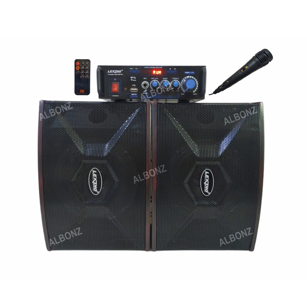 Lexing Portable Amplifier with Speaker 6916 Bluetooth USB SD FM AC220 ...
