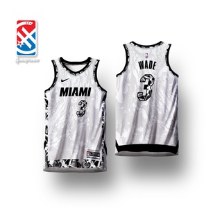 Custom Name And Number Miami Heat NBA Champions Short Sleeve 3D