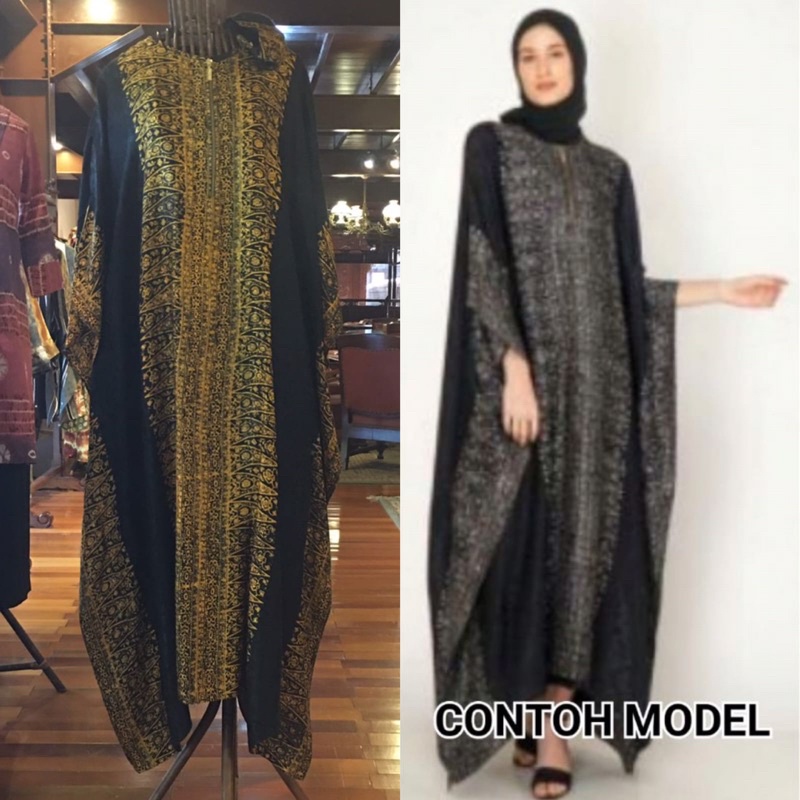 Kaftan Set Batik Dress Abstract Maxi Robe Kaftan By Dian Pelangi ...