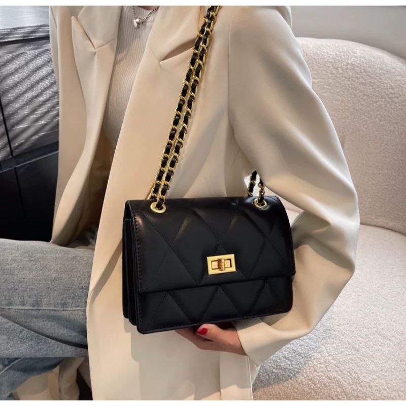 Yco Korean fashion female chain sling bag shoulder bag casual sling for ...