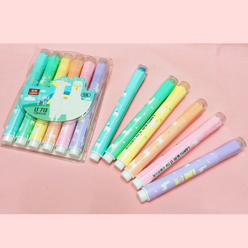 Random 1 pc Chop Highlighter Set 2 in 1 Stationary Korean Version ...