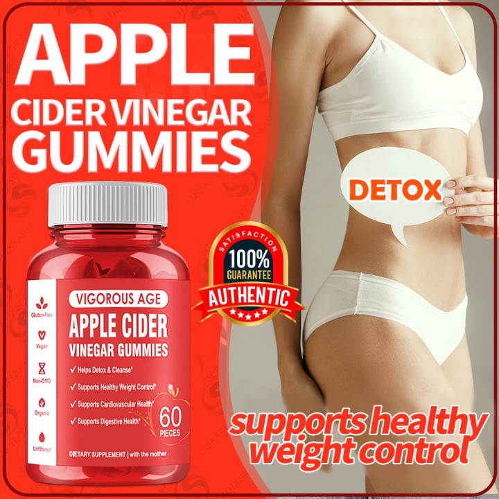 Apple Cider Vinegar Gummies Weight Control Fat Burner Slimming Meal Replacement Drinks