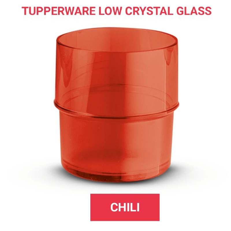 Tupperware Low glass Chilli | Shopee Philippines