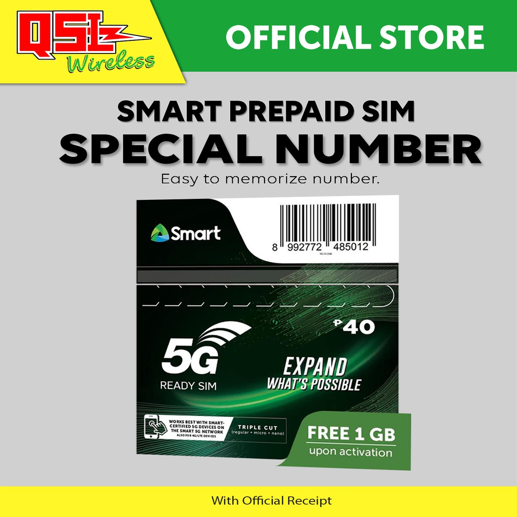 Smart / TalknText Special Number Prepaid Sim 5G | Shopee Philippines