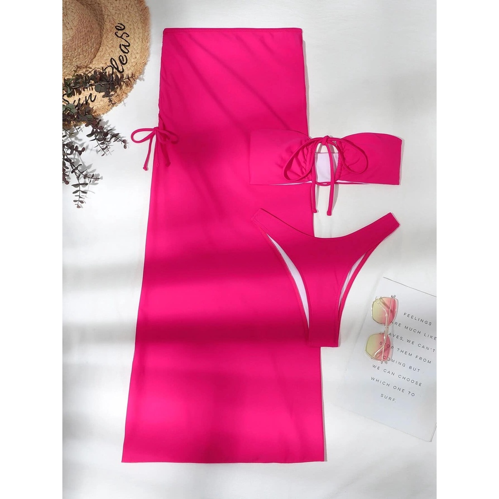 Cup TwoPiece BIKINI With Long Gown (BAMBO BIKINI) Shopee Philippines