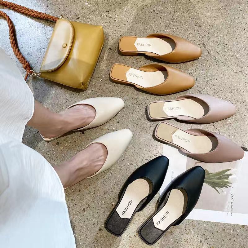 Jvf Korean Fashion Loafer Sandals For Ladies #599-1 | Shopee Philippines