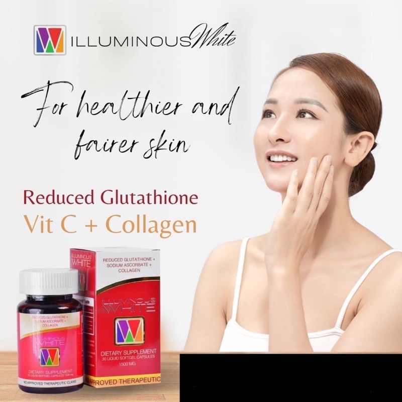 IlluminousWhite Glutathione with Collagen and Vitamin C (1,500mg), 30  Soft-Gel Capsules | Shopee Philippines