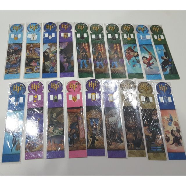Harry Potter Bookmarks 19 Sheets 19 Designs Complete Set With Number On