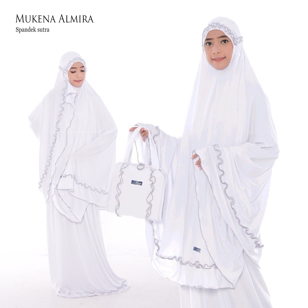Adult Prayer Robe Plain Telekung Prayer set Almira Silk Spandex ...