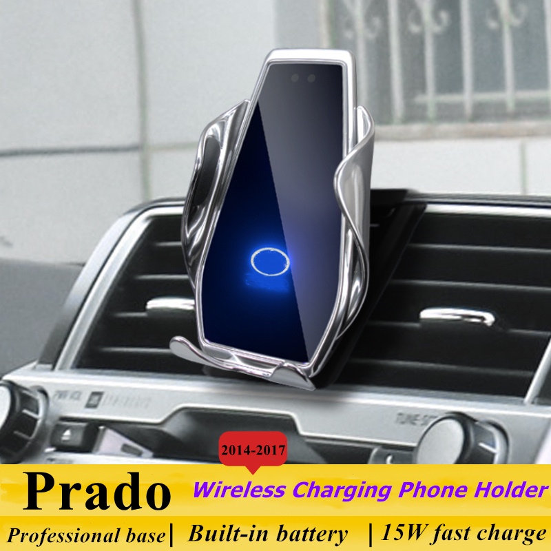 For 20142017 Toyota Prado Phone Holder Wireless Charger Car Mobile