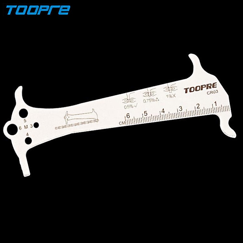 TOOPRE Bicycle Chain Gauge Mountain Road Bicycle Gauge Tool 3 in 1